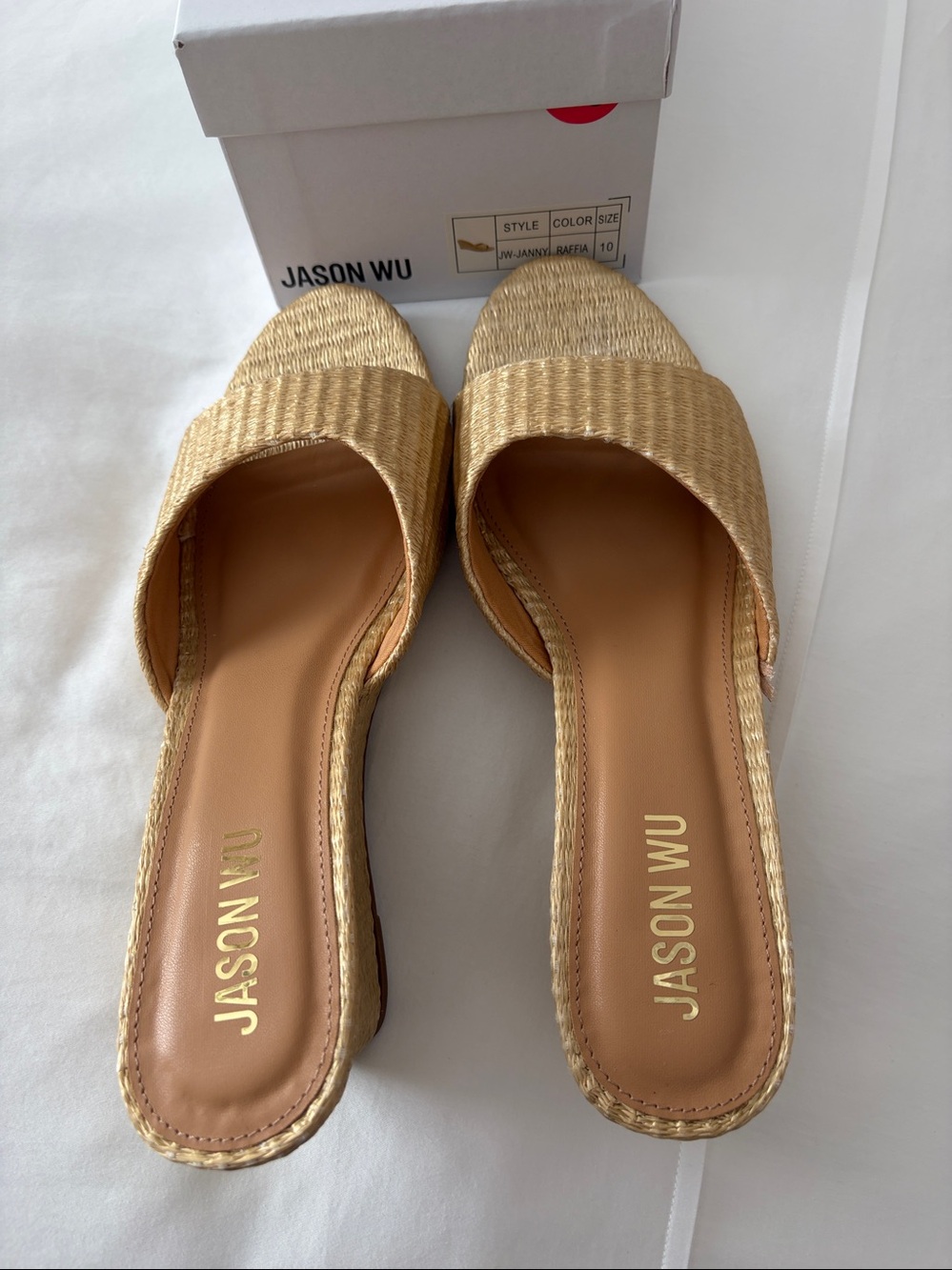 Jason Wu Raffia Slides - Picture 3 of 4